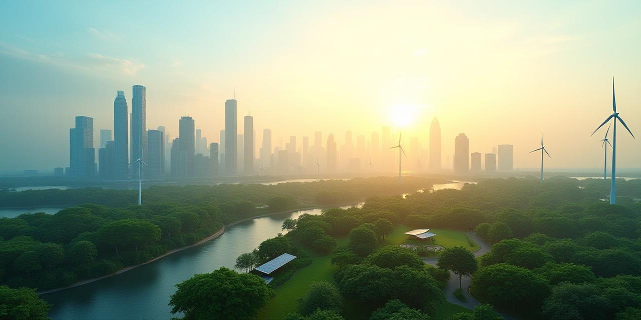 친환경 도시 건설을 위한 지속가능 경영 비전