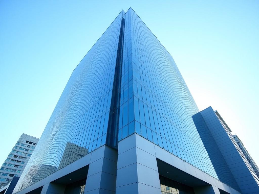 서울 강남의 현대적인 상업용 오피스 타워